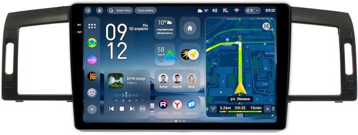 Магнитола для Infiniti M35, M45 Y50 2004-2009 - Teyes CC4-PRO монитор 9.5" 2K QLED на Android 13, Snapdragon 778G, ИИ, CarPlay, DSP, 4G SIM-слот