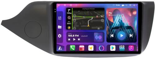 Магнитола для KIA Ceed 2 2012-2018 (рамка матовая) - FarCar BM9-2K-7095M монитор 9.5" 2K QLED на Android 14, TS10, 4+32Гб, CarPlay, 4G SIM-слот