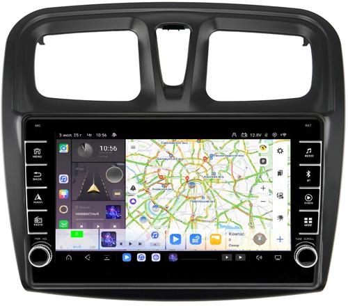 Магнитола для Renault Logan/Sandero 2014+ - Kuberg OL-9945 (кнопки и крутилки) Android 13, TS20, 6+128Гб, CarPlay, 4G SIM-слот