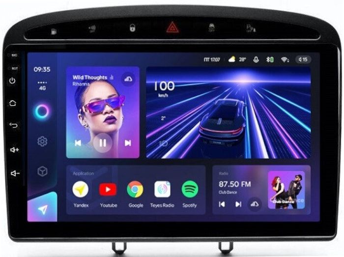 Магнитола для Peugeot 308 2007-2014, 408 2012-2022 - Teyes CC3 Android 10, ТОП процессор, 4/32 Гб, CarPlay, SIM-слот