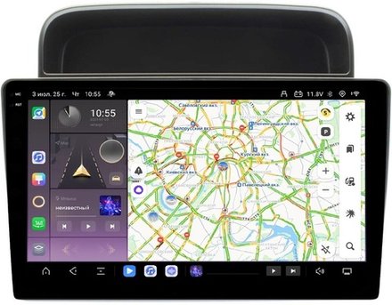 Магнитола для Toyota Land Cruiser 100, Lexus LX470 1998-2002 (климат на ШГУ) - Kuberg SF-1698-3 QLed+2K, Android 13, TS20, CarPlay, 4G SIM-слот
