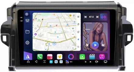 Магнитола для Toyota Fortuner 2015-2022 - FarCar XXL3055M монитор 9.5" 2K QLED на Android 14, TS20, 8+256Гб, CarPlay, 4G SIM-слот
