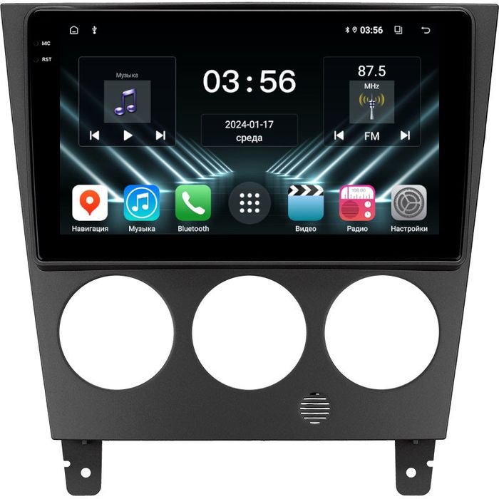 Магнитола для Subaru Impreza 2 GD GG 2002-2007 - FarCar S280 монитор 9.5" IPS на Android 13, CarPlay