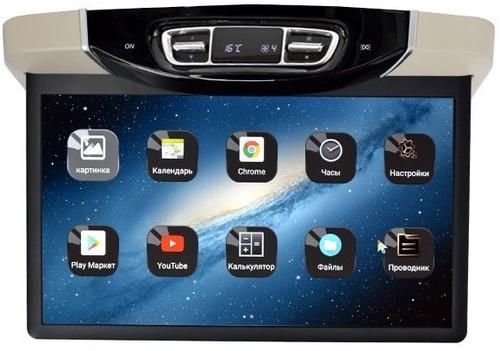 Монитор потолочный для Mersedes-Benz V класс - ERGO ER15AMS с экраном 15.6” (1920х1080 FullHD, Android, ) бежевый