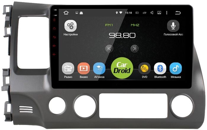 Магнитола для Honda Civic 8 4d 2005-2012 седан - Airok RM-1911 Android 12, 8-ядер, 4/64Гб, SIM-слот