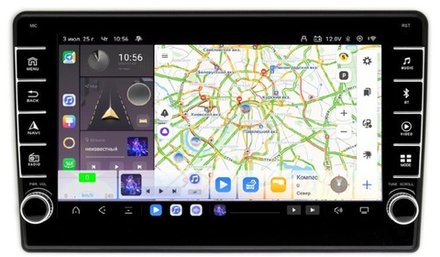 Магнитола в 9" рамку с 8,7" экраном, кнопками и крутилками - Kuberg OL-9015-RP на Android 13, 4+64Гб., TS20, CarPlay, SIM-слот