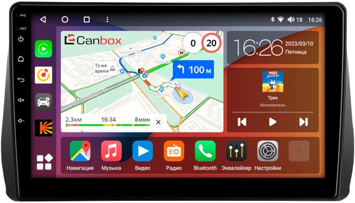 Магнитола для Toyota Wish 2 2009-2017 - Canbox 1066 Qled, Android 10, ТОП процессор, SIM-слот