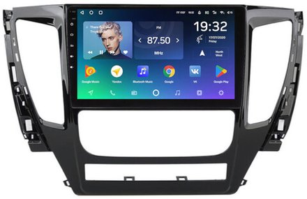 Магнитола для Mitsubishi Pajero Sport 3 2016-2020 АКПП (поддержка 360, климата и БК) - Teyes CC2 PLUS Android 10, ТОП процессор, 4-64, SIM-слот