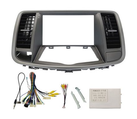 Комплект рамки с разъёмами 9"+con Nissan Teana J32 2008-2014 Цветной экран