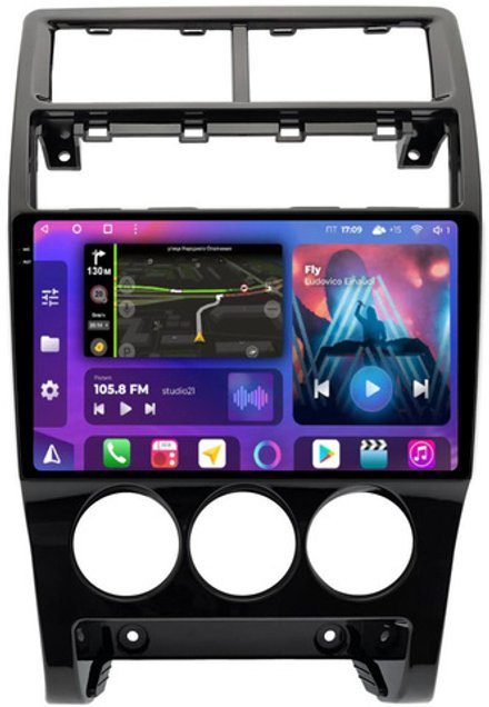 Магнитола для Lada Priora 2013-2018 - FarCar BM3018M-2K монитор 9.5" 2K QLED на Android 14, TS10, 4+32Гб, CarPlay, 4G SIM-слот