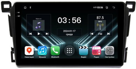 Магнитола для Toyota RAV4 4 2012-2019 - FarCar DX9-7055-9 монитор 9.5" IPS на Android 13, 4+64Гб, CarPlay