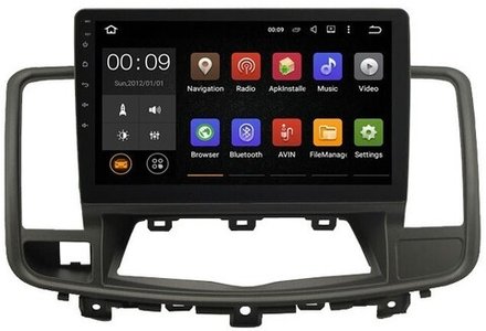 Магнитола для Nissan Teana 2008-2013 (монохром экран) - Airok RX-1205 Android 13, ТОП процессор, 8/128, SIM-слот