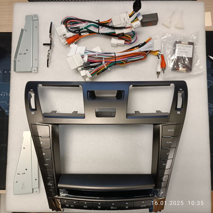 Магнитола для Lexus LS460 2006-2009 (до рестайлинга, рамка 10) - Kuberg SF-1303-2-A Android 10, 8-ядер, Carplay, 4G SIM-слот