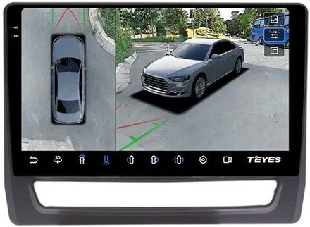 Магнитола для Mitsubishi ASX 2020+ (ШГУ 8", рамка тип 1) - Teyes CC3-2K-360 монитор 10.36" 2K QLED на Android 10, 6Гб+128Гб, CarPlay, 4G SIM-слот, 4 камеры в комплекте