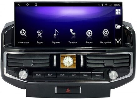Магнитола для Toyota Land Cruiser 200 2007-2015 (с штат. камерой или 360) - Parafar PF381L12T2 монитор 12.3" на Android 13, 8+128Гб, CarPlay, SIM-слот