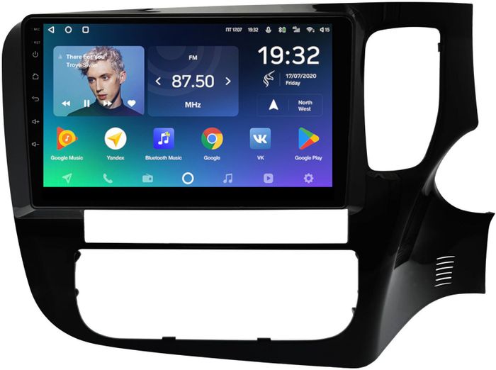 Магнитола для Mitsubishi Outlander 3 2012-2021 (правый руль) - Teyes CC2 PLUS монитор 9" QLED на Android 10, ТОП процессор, 4Гб+64Гб, 4G SIM-слот