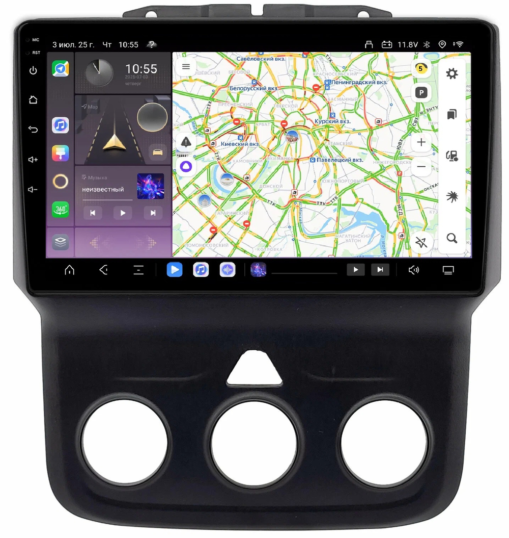 Магнитола для Dodge Ram 1500 2013-2018 - Kuberg QLed, Android 13, TS20, CarPlay, SIM-слот