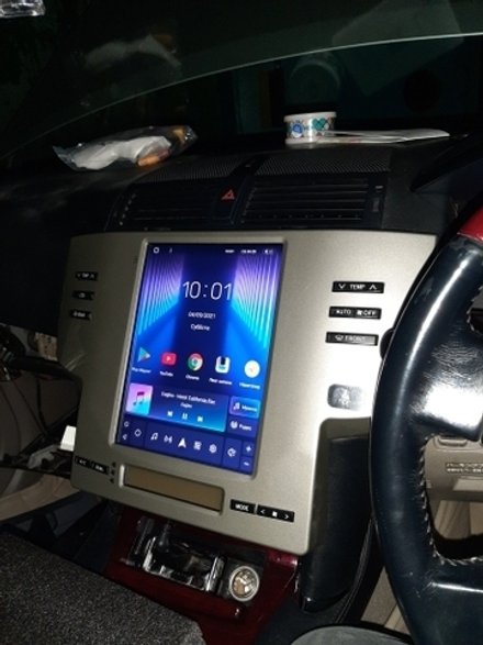 Магнитола для Toyota Mark X 120 2004-2009 (без JBL) - Teyes TPRO 2 монитор 9.7" QLED в стиле "Тесла" на Android 10, TS10, 4G SIM-слот