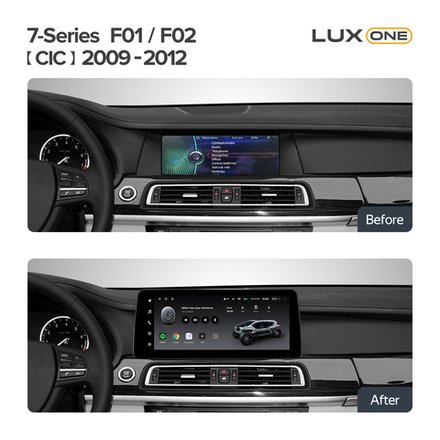 Магнитола для BMW 7-серии (F01/F02) 2009-2012 CIC - Teyes LUX ONE монитор 12.3" на Android 10, 6/128ГБ, CarPlay, 4G SIM-слот