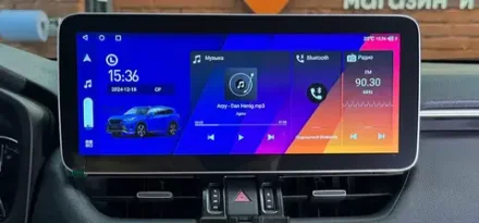 Магнитола для Toyota RAV4 5 (XA50) 2018-2024 (низкая комплектация, тип В) - Kuberg MKD-FT004G монитор 12.3" в стиле MERCEDES на Android 11, CarPlay, 4G SIM-слот