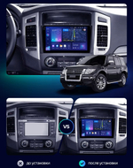 Магнитола для Mitsubishi Pajero 4 2006-2022 - Kuberg OL-9566 QLed+2K, Android 13, UIS7870 (DUDU7), CarPlay, SIM-слот