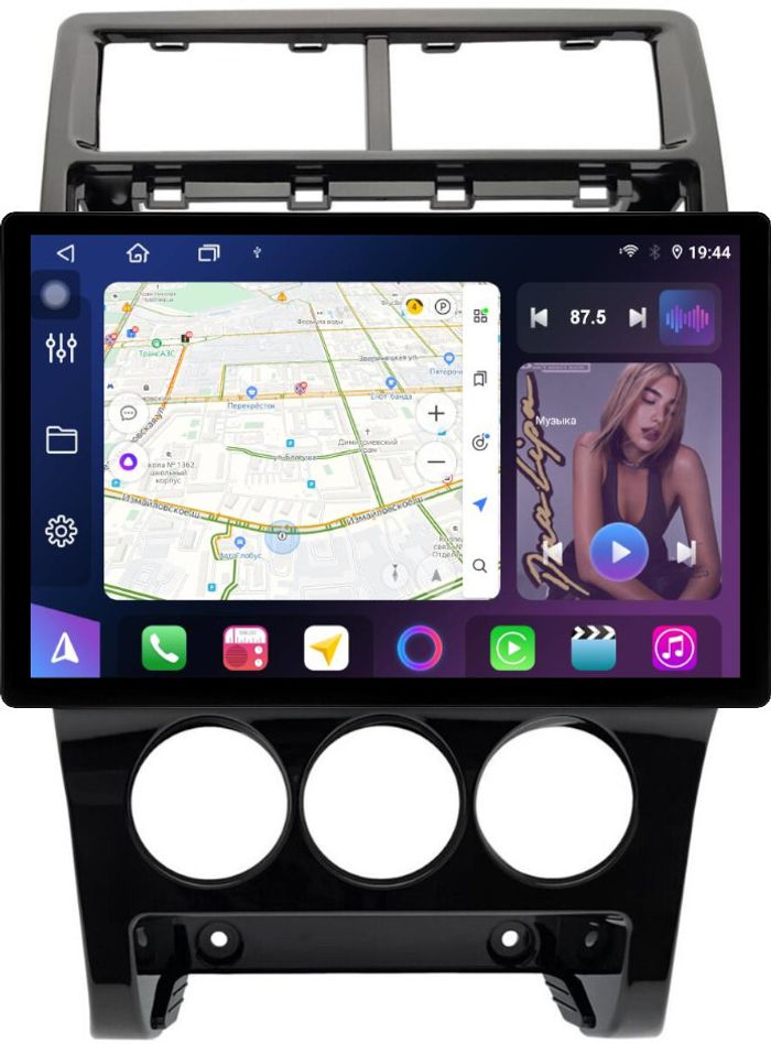 Магнитола для Lada Priora 2013-2018 - FarCar BX877 монитор 13" 2K QLED на Android 13, Быстрая, CarPlay, 4G SIM-слот