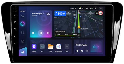 Магнитола для Skoda Octavia A7 2013-2020 (блок в бардачке) - Teyes CC3 монитор 10" QLED на Android 10, Быстрая, CarPlay, 4G SIM-слот