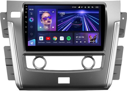 Магнитола для Nissan Patrol Y62 2010-2019 (экран климата внизу) - Teyes CC3 на Android 10, QLED, ТОП процессор, 4Гб+32Гб, CarPlay, 4G SIM-слот
