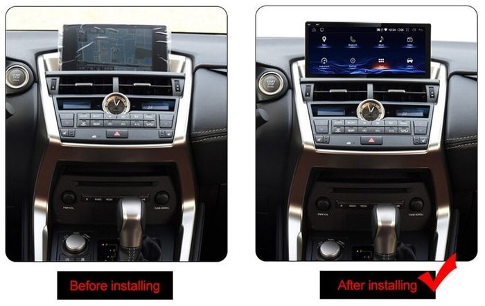 Магнитола для Lexus NX200, NX200t, NX300h 2014-2017 (джойстик-шайба) - Kuberg BNR-16NXQ монитор 10.25" на Android 10, 8Гб+128Гб, CarPlay, 4G SIM-слот