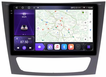 Магнитола для Mercedes-Benz E (W211) 2002-2010, CLS W219 - Kuberg OL-9149 QLed+2K, Android 12, TS10,  CarPlay, 4G SIM-слот