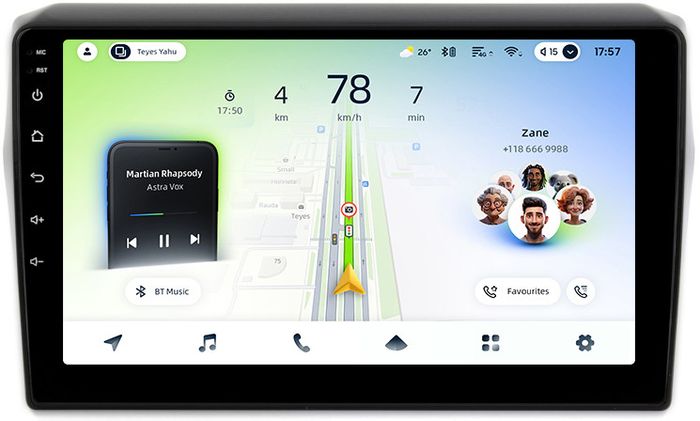 Магнитола для Suzuki Swift 5 2016-2023 (рамка матовая) - Teyes CC4L монитор 10" IPS на Android 14, Snapdragon 662, CarPlay, 4G SIM-слот