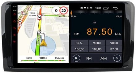 Магнитола для Mercedes-Benz ML (W164), GL (X164) 2005-2012 - Parafar PF213FHD на Android 13, 8-ядер, 2Гб+32Гб, CarPlay, 4G SIM-слот