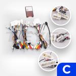 Комплект рамки с разъёмами 10,1"+can Nissan Qashqai J11, X-Trail T32 2014-2022 SS (поддержка 360 и автопарковки)