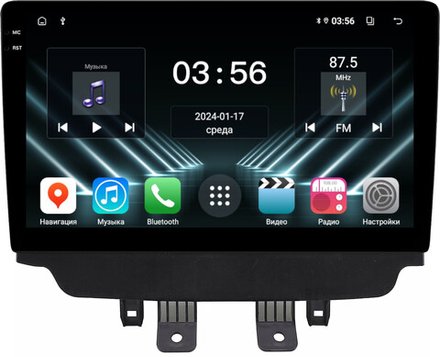 Магнитола для Mazda CX-3 2014-2023 (монохром) - FarCar DX10-9599A монитор 10.36" IPS на Android 13, 4+64Гб, CarPlay