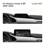 Магнитола для Mazda 3 BP 2019-2023 (ШГУ с монитором) - Teyes LUX ONE ROUND монитор 12.3", Android 10, ТОП процессор, CarPlay, 4G SIM-слот