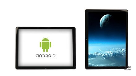 Навесной монитор на подголовник - ERGO ER1460AN с сенсорным экраном 14" (2K 2560x1440, Android, 8+128Gb, дублирование) черный