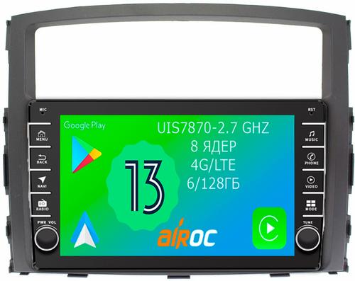 Магнитола для Mitsubishi Pajero 4 2006-2022 - Airoc AB-2603 (кнопки и крутилки), Android 13, TS20, 6/128Гб, SIM-слот, CarPlay