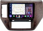 Магнитола для Nissan Patrol Y61 2004-2010 (рамка дерево) - FarCar GX3258M монитор 9.5" 2K QLED на Android 14, TS20, 6+128Гб, CarPlay, 4G SIM-слот