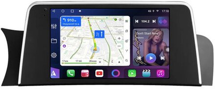 Магнитола для BMW X3 F25 2011-2014 CIC (рамка тип 2) - FarCar 9663F2CIC монитор 9.5" QLED на Android 14, TS18, CarPlay, 4G SIM-слот