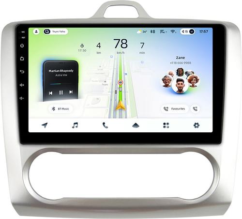 Магнитола для Ford Focus 2 2004-2011 (климат) - Teyes CC4L монитор 9" IPS на Android 14, Быстрая, Snapdragon 662, CarPlay, 4G SIM-слот