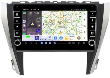 Магнитола для Toyota Camry 2014-2018 - Kuberg OL-1608 (кнопки и крутилки) Android 13, TS20, 6+128Гб, CarPlay, 4G SIM-слот