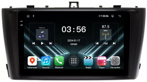 Магнитола для Toyota Avensis T270 2008-2015 (рамка черная) - FarCar DX9-8010B монитор 9.5" IPS на Android 13, 4+64Гб, CarPlay