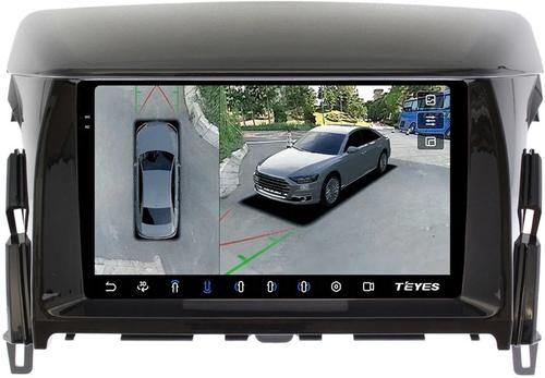 Магнитола для Mitsubishi Eclipse Cross (взамен 206х105мм ШГУ под козырьком) - Teyes CC3-2K-360 на Android 10, 2K QLED, 6Гб+128Гб, CarPlay, 4G SIM-слот, 4 камеры в комплекте