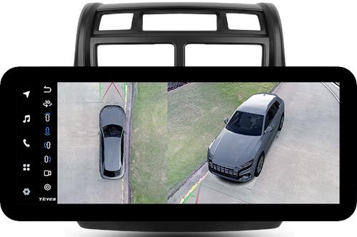 Магнитола для KIA Sportage 2 2008-2010 - Teyes LUX ONE 360 монитор 12.3" 2K QLED на Android 10, Быстрая, CarPlay, 4G SIM-слот, 4 камеры в комплекте