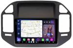 Магнитола для Mitsubishi Pajero 3, Montero 3 1999-2006 (рамка черная) - FarCar GX3237M монитор 9.5" 2K QLED на Android 14, TS20, 6+128Гб, CarPlay, 4G SIM-слот