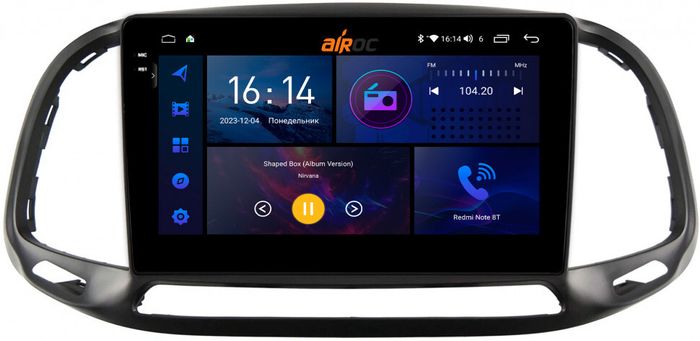 Магнитола для FIAT Doblo 2015+ - AIROC 2K RI-1504 Android 12, QLed+2K, ТОП процессор, 8/128Гб, CarPlay, SIM-слот