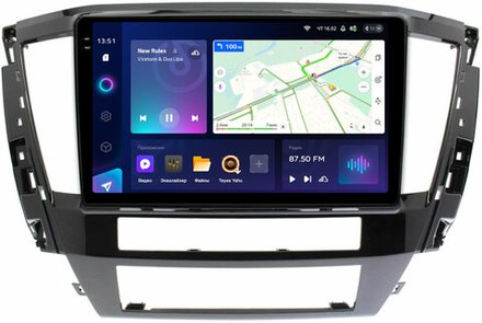 Магнитола для Mitsubishi Pajero Sport 3 2020-2024, Montero Sport (прямоугольный климат, рамка 10) - Teyes CC3-2K на Android 10, 2K QLED, ТОП процессор, CarPlay, 4G SIM-слот