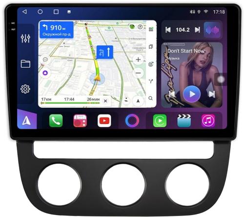 Магнитола для Volkswagen Jetta 5 2005-2010 (климат 1) - FarCar BM3228M монитор 10.36" QLED на Android 14, TS10, 4+32Гб, CarPlay, 4G SIM-слот