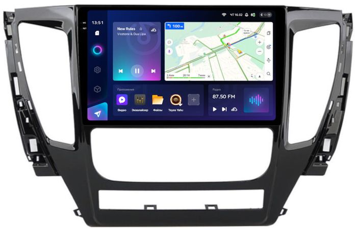 Магнитола для Mitsubishi Pajero Sport 3 2016-2020 АКПП (поддержка 360, климата и БК) - Teyes CC3-2K QLed Android 10, ТОП процессор, 4G SIM-слот, CarPlay