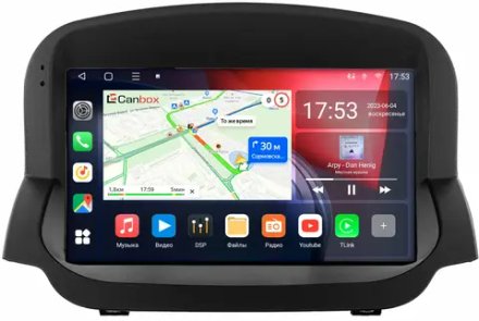Магнитола для Ford EcoSport 2014-2017 (рамка под кожу) - Canbox 9-2791 Qled, Android 10, ТОП процессор, SIM-слот